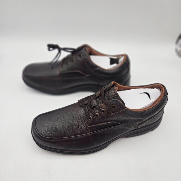 Florsheim Comfortech Brown Leather Lace Up Comfort Walking Shoes Mens Sz 13 NEW - Picture 2 of 8
